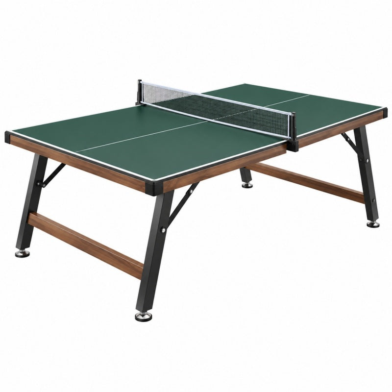Stół do tenisa stołowego 274 x 152.5 x 76 cm zielony z metalową ramą