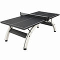 Stół do tenisa stołowego 274 x 152 x 76 cm - czarny biały metalowy sportowy
